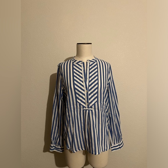 Tops - by trovata birds of paradise striped shirt